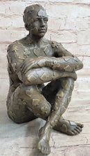 Tribute to Dali Man with Poker Outfit Bronze Sculpture