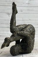 Abstract Modern Art Yoga Bronze Sculpture by Dali