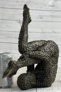 Abstract Modern Art Yoga Bronze Sculpture by Dali