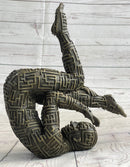 Abstract Modern Art Yoga Bronze Sculpture by Dali