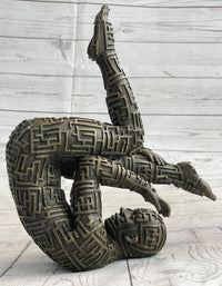Abstract Modern Art Yoga Bronze Sculpture by Dali