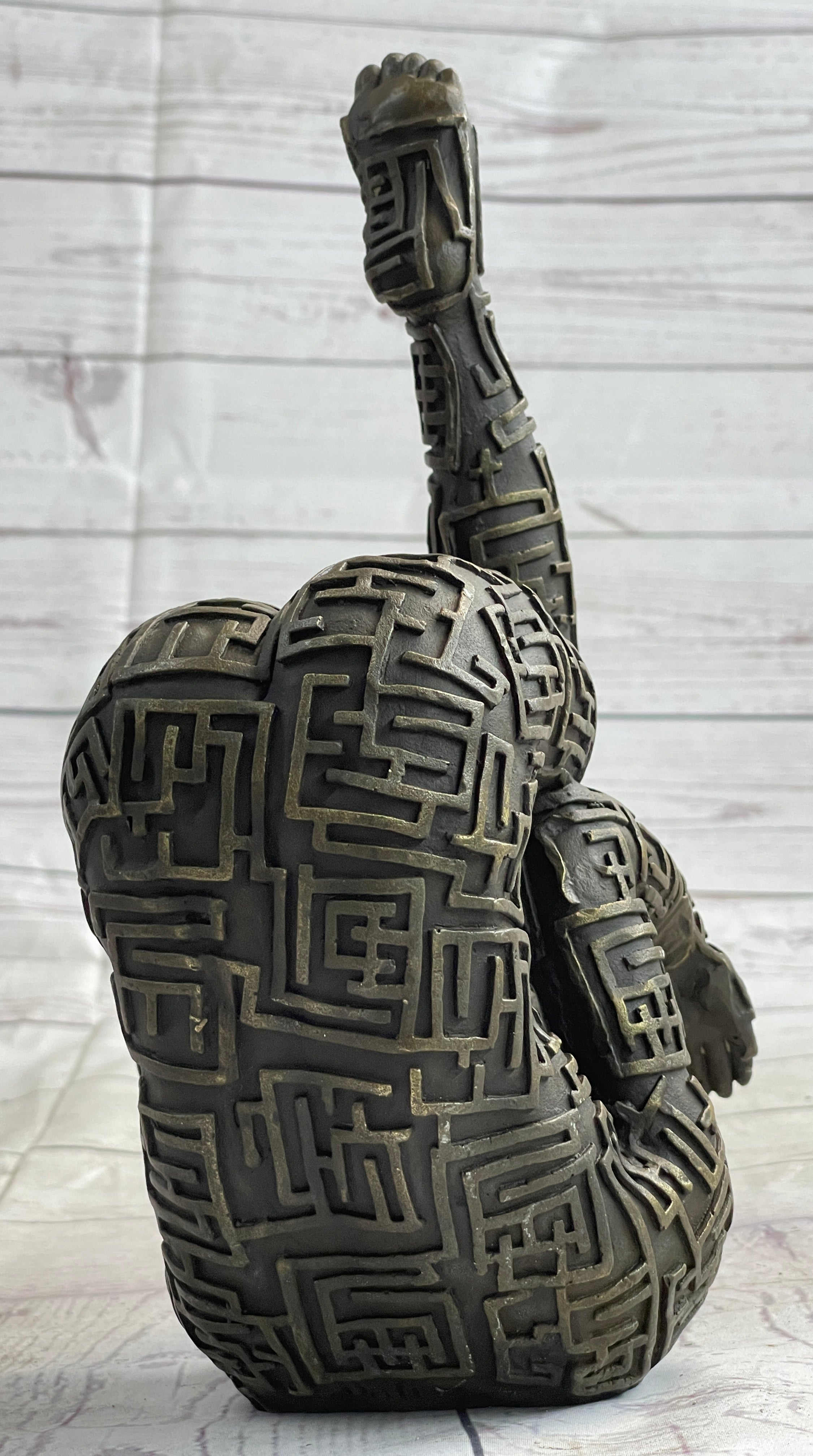 Abstract Modern Art Yoga Bronze Sculpture by Dali