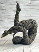 Abstract Modern Art Yoga Bronze Sculpture by Dali