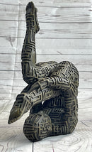 Abstract Modern Art Yoga Bronze Sculpture by Dali