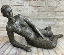 Signed Tribute to Dali Lady With Zodiac Outfit Bronze Sculpture