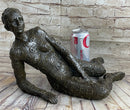 Signed Tribute to Dali Lady With Zodiac Outfit Bronze Sculpture