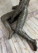 Signed Tribute to Dali Lady With Zodiac Outfit Bronze Sculpture