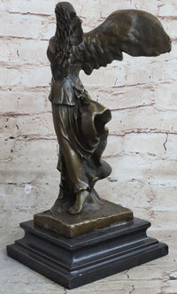 Nike of Samothrace Winged Victory Hot Cast Marble Base