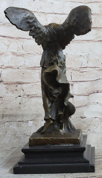 Nike of Samothrace Winged Victory Hot Cast Marble Base