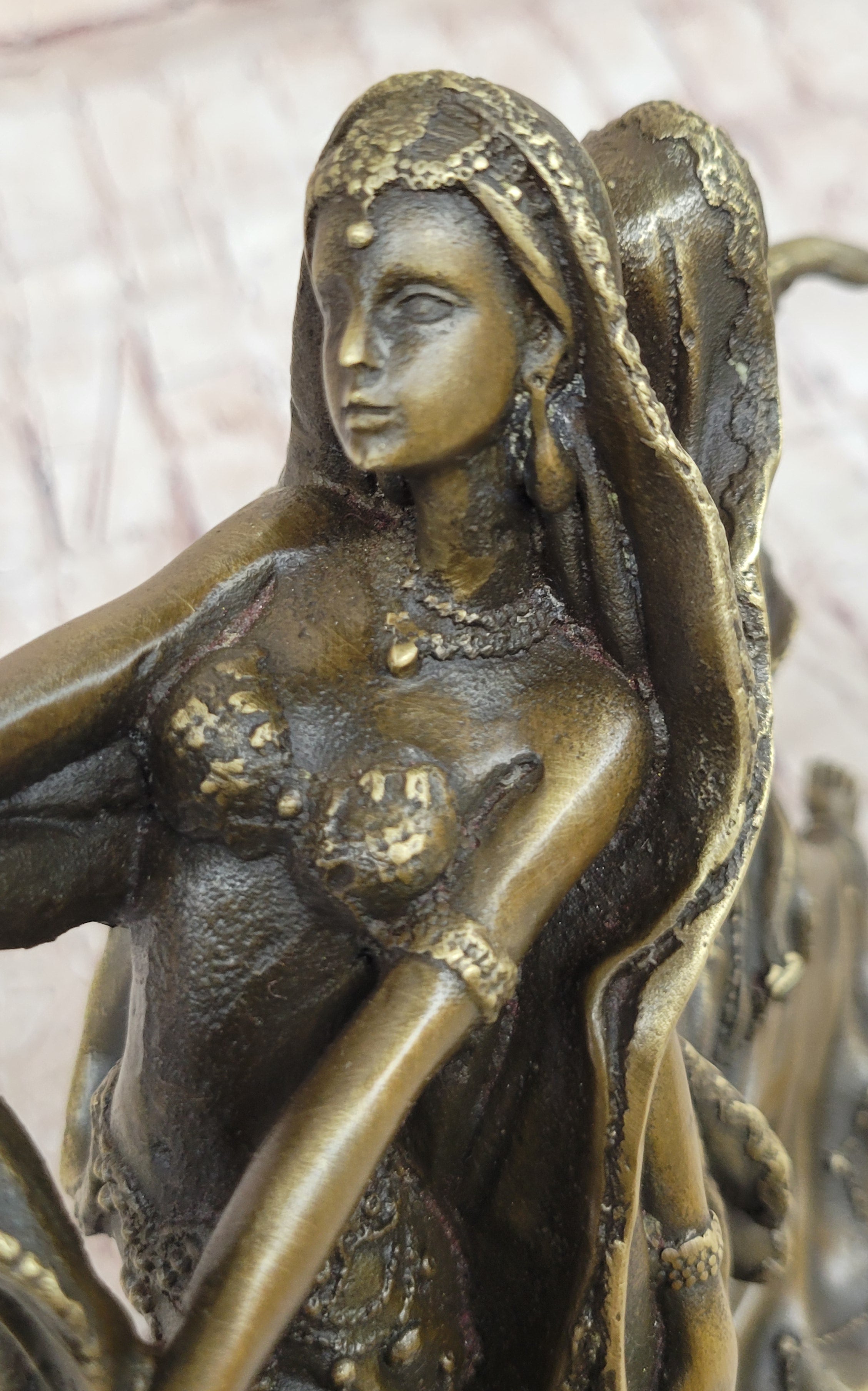 Gemini Twin Dancer Girls Bronze Sculpture Vitaleh 11" X 10"