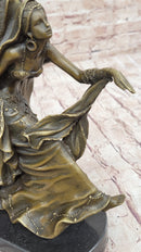Gemini Twin Dancer Girls Bronze Sculpture Vitaleh 11" X 10"