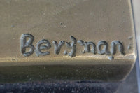 Belly Dancer Lifting Skirt Art Deco Bronze by Bergman