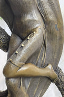 GUIRANDE (JOE DESCOMPS) ''WOMAN WITH THYRSUS'' HOT CAST BRONZE SCULPTURE FIGURINE