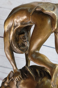 Frederic Remington Buffalo Horse Bronze Sculpture