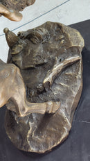 Frederic Remington Buffalo Horse Bronze Sculpture
