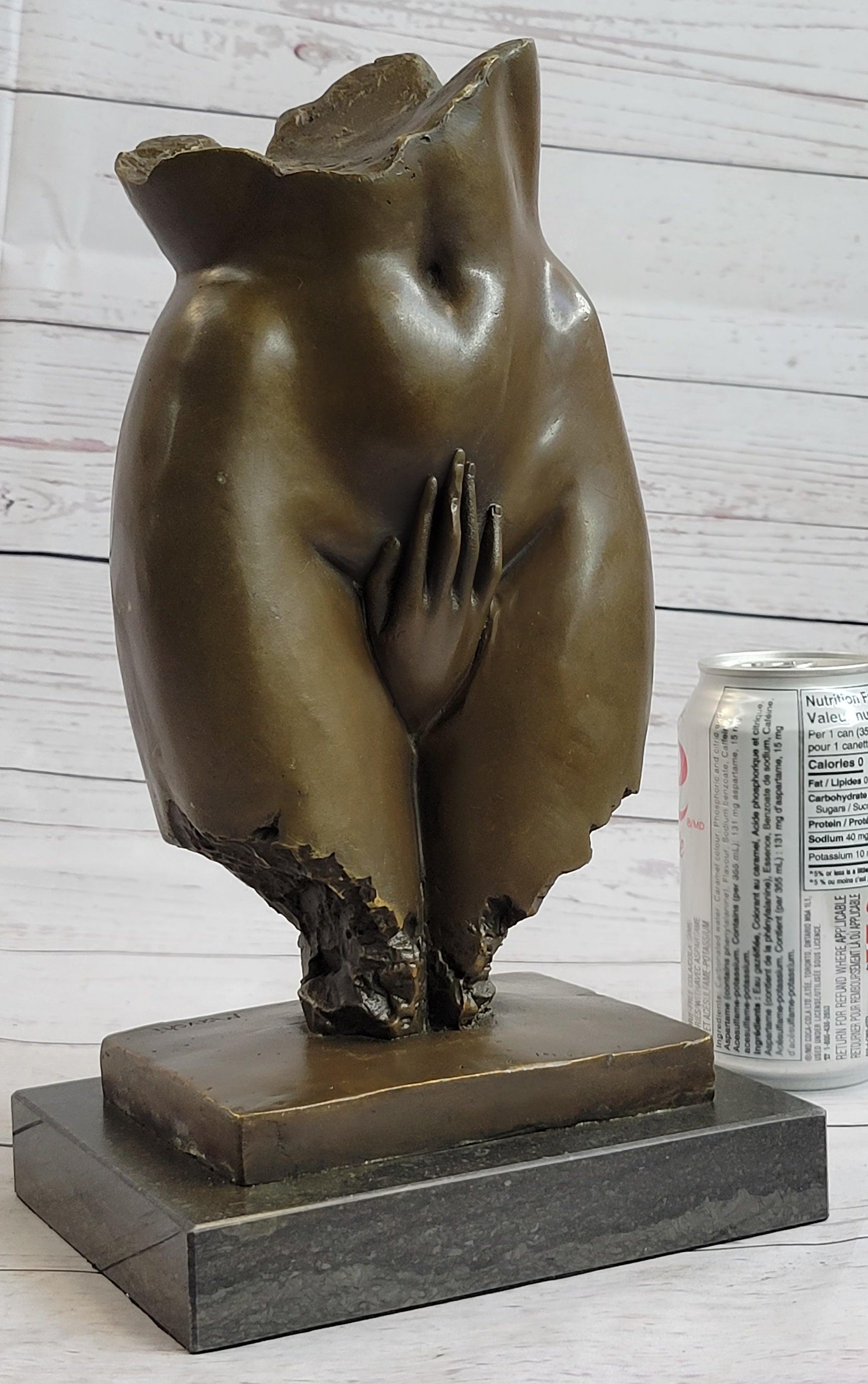 Female Loins Pelvis Hand Erotic Bronze Statue Sculpture Modern Art Mavchi 11" x 6"