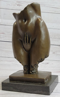 Female Loins Pelvis Hand Erotic Bronze Statue Sculpture Modern Art Mavchi 11" x 6"