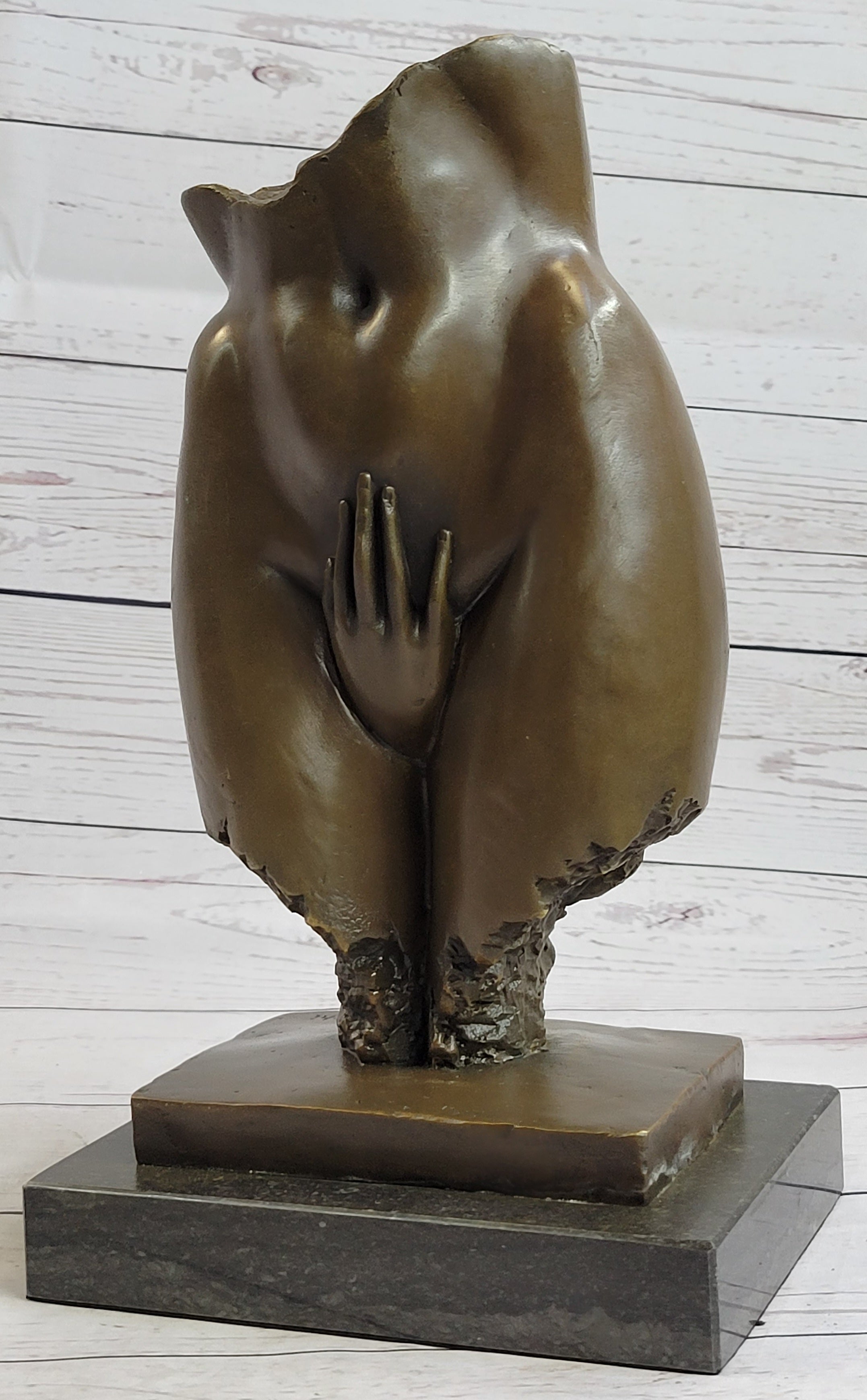 Female Loins Pelvis Hand Erotic Bronze Statue Sculpture Modern Art Mavchi 11" x 6"