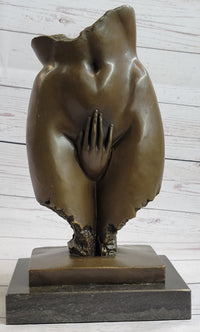 Female Loins Pelvis Hand Erotic Bronze Statue Sculpture Modern Art Mavchi 11" x 6"