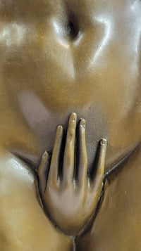 Female Loins Pelvis Hand Erotic Bronze Statue Sculpture Modern Art Mavchi 11" x 6"