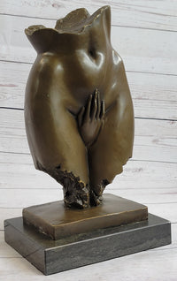 Female Loins Pelvis Hand Erotic Bronze Statue Sculpture Modern Art Mavchi 11" x 6"