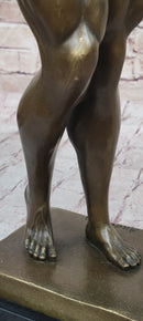 Iron Man Muscular Nude Male Muscle Trophy Bronze Marble Sculpture