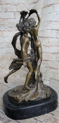 Bernini Bronze Nude Apollo and Daphne Sculpture Art Nouveau
