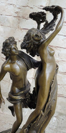 Bernini Bronze Nude Apollo and Daphne Sculpture Art Nouveau