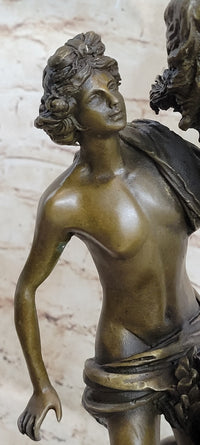 Bernini Bronze Nude Apollo and Daphne Sculpture Art Nouveau