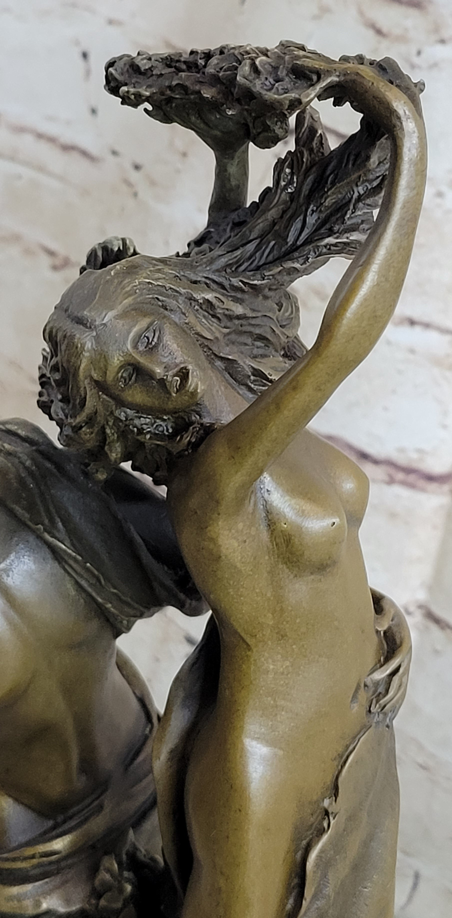 Bernini Bronze Nude Apollo and Daphne Sculpture Art Nouveau