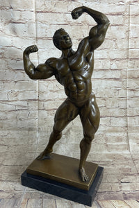 Bodybuilder Muscle Iron Man Bronze Trophy 21" x 10"