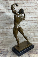 Bodybuilder Muscle Iron Man Bronze Trophy 21" x 10"