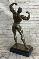 Bodybuilder Muscle Iron Man Bronze Trophy 21" x 10"