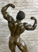 Bodybuilder Muscle Iron Man Bronze Trophy 21" x 10"