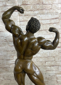 Bodybuilder Muscle Iron Man Bronze Trophy 21" x 10"