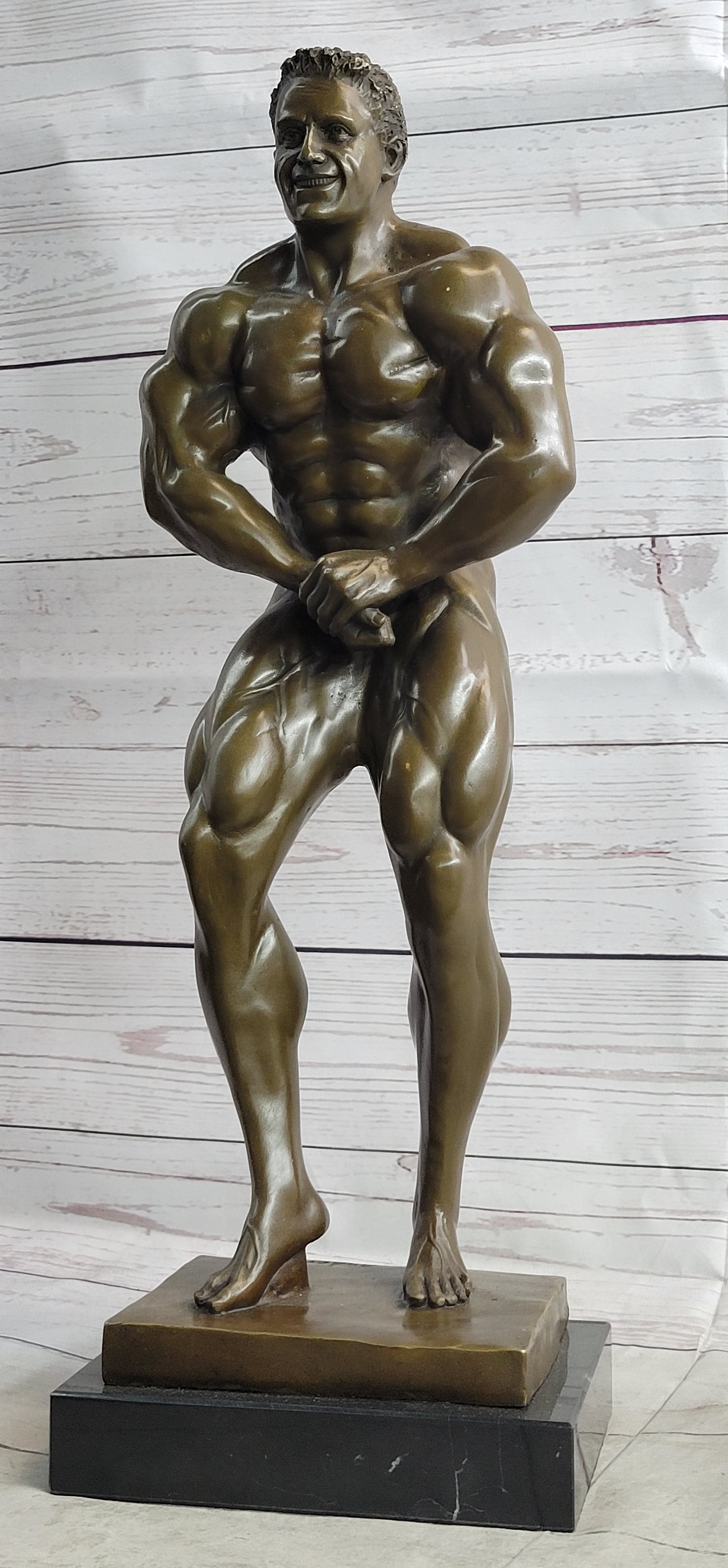 Lou Ferrigno Tribute Hulk Muscle Man Bronze Sculpture