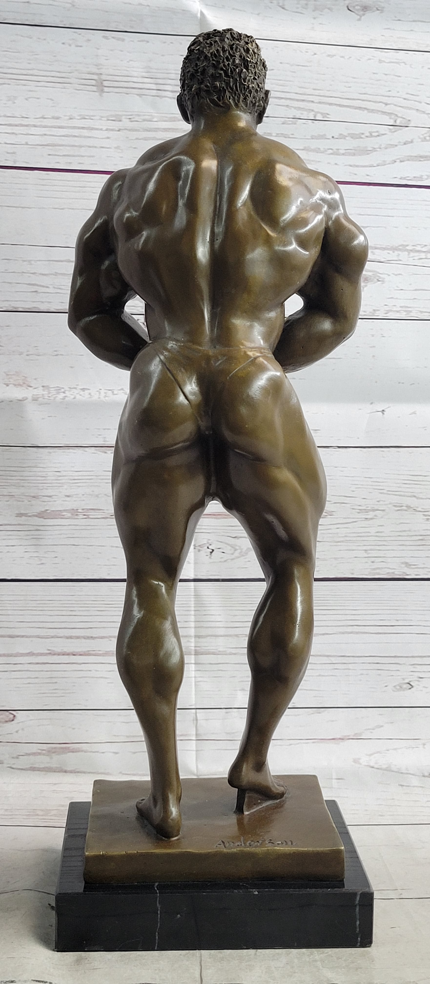 Lou Ferrigno Tribute Hulk Muscle Man Bronze Sculpture