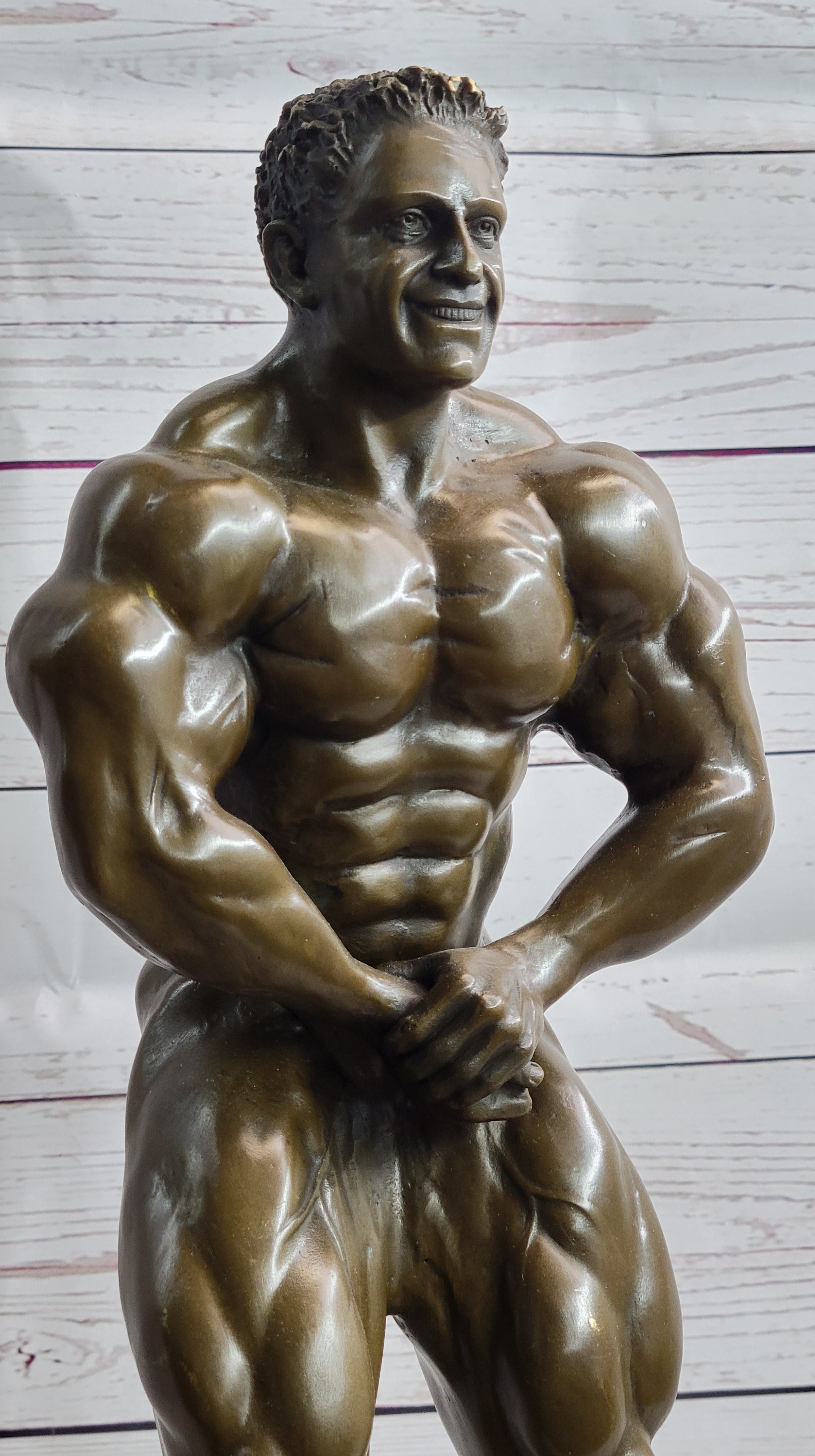 Lou Ferrigno Tribute Hulk Muscle Man Bronze Sculpture