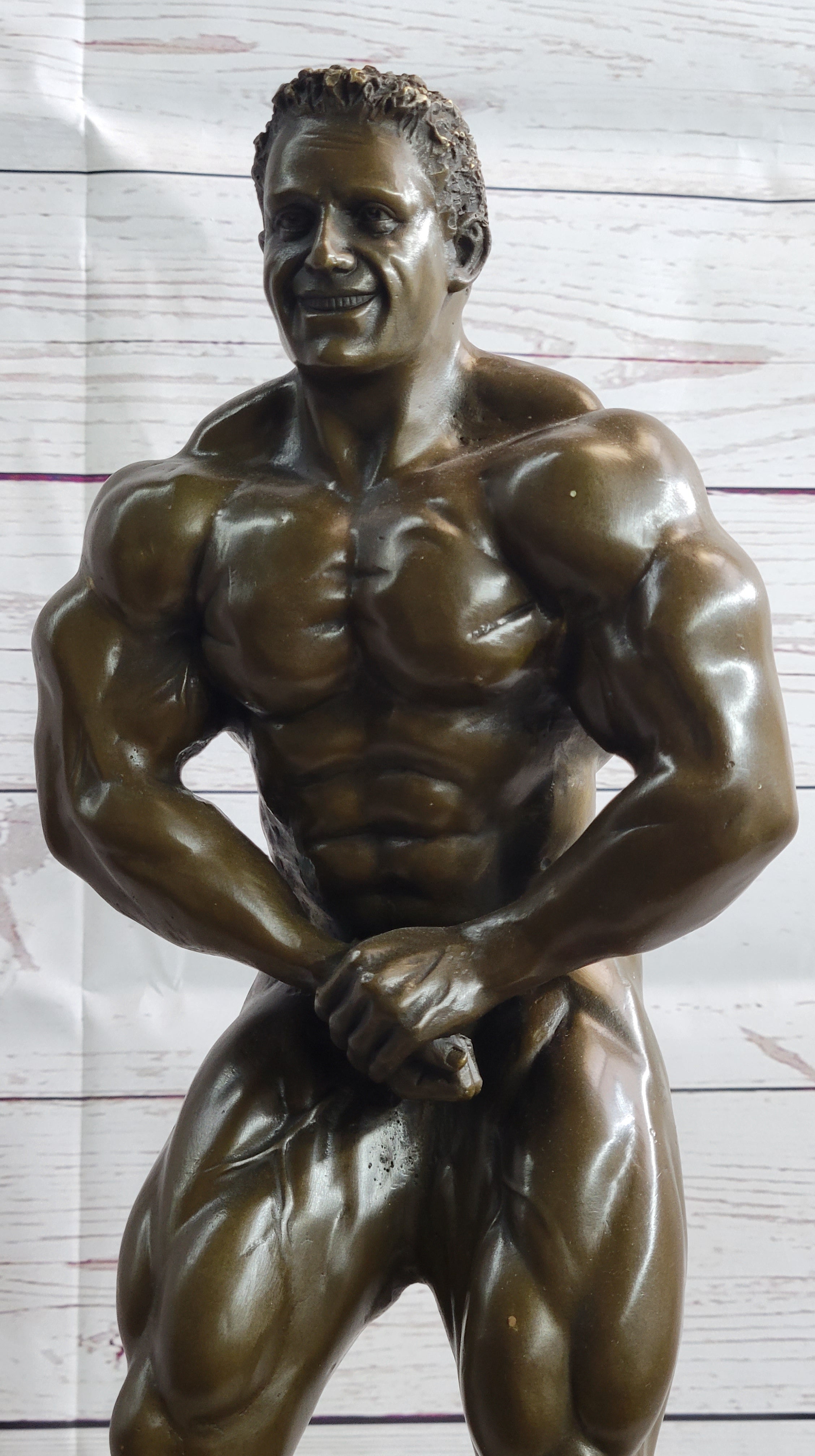 Lou Ferrigno Tribute Hulk Muscle Man Bronze Sculpture