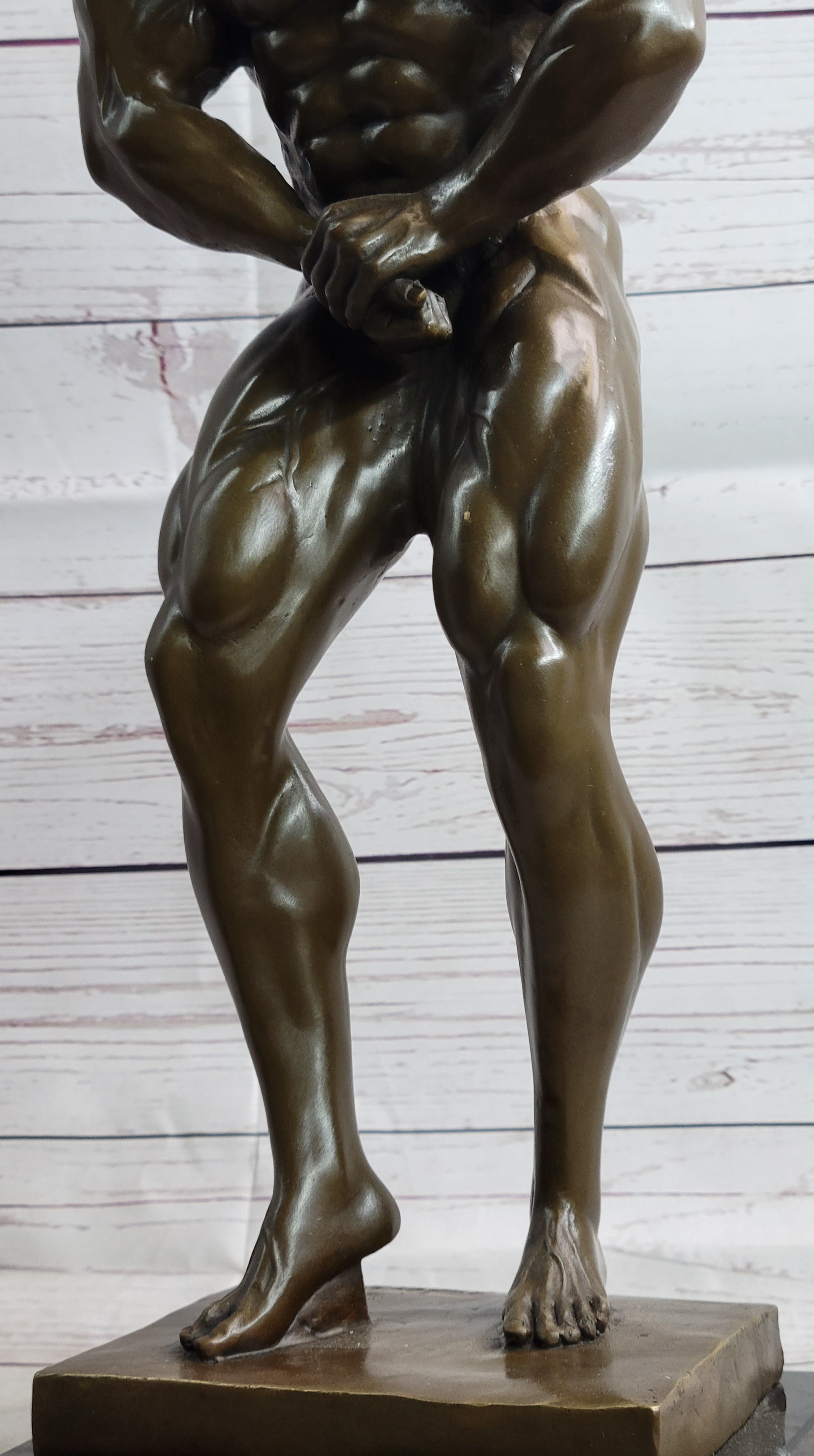 Lou Ferrigno Tribute Hulk Muscle Man Bronze Sculpture