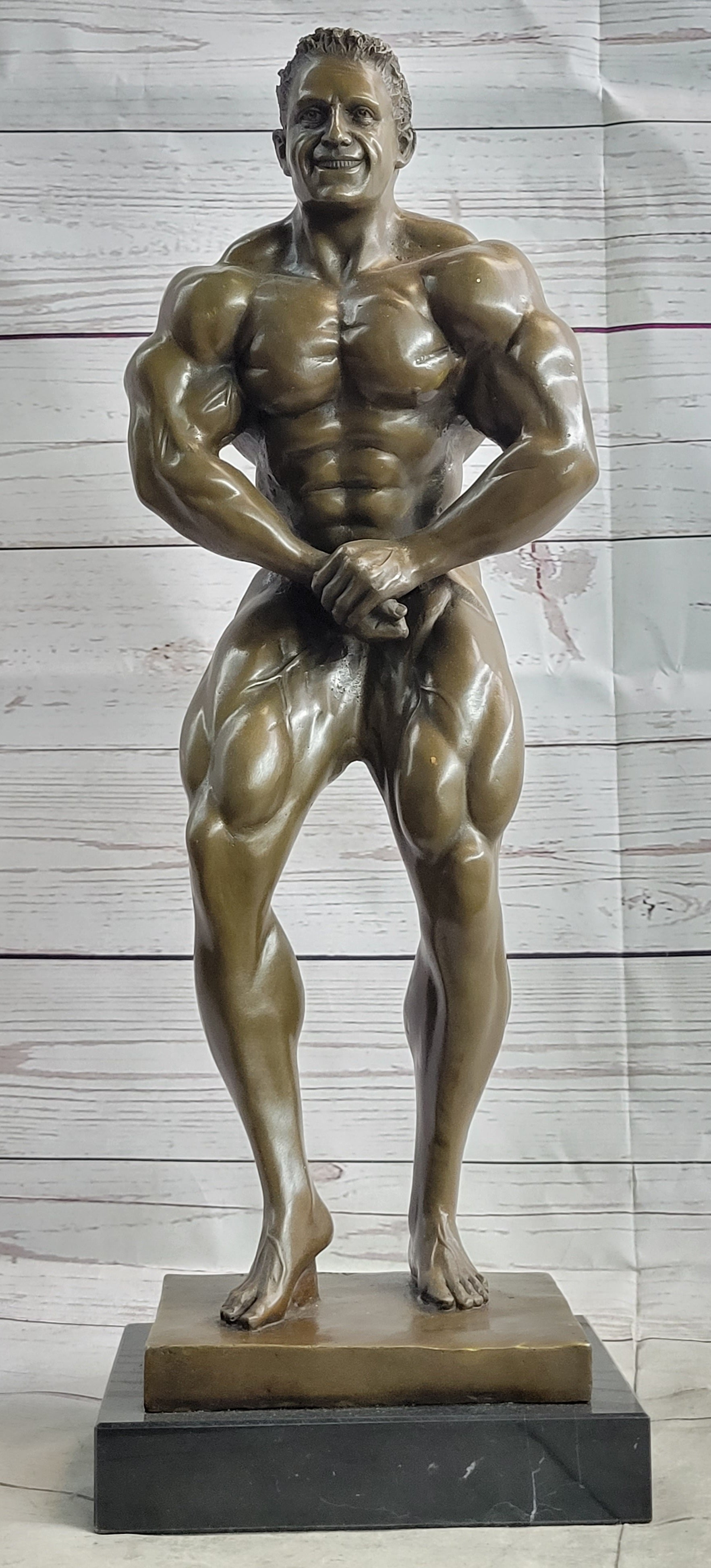 Lou Ferrigno Tribute Hulk Muscle Man Bronze Sculpture