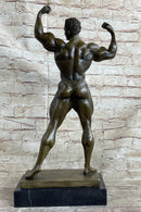 Bodybuilder Muscle Man Mr Universe Bronze Trophy 21" x 10"