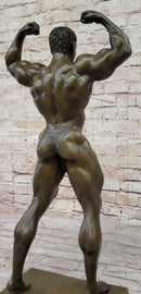 Iron Man Bodybuilder Male Muscular Bronze Sculpture Trophy