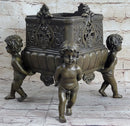 Four Boy Puti Planter Bronze Sculpture by Joseph Cheret