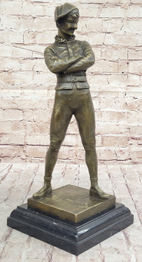 Bronze Harlequin Jester Sculpture by René de Saint-Marceaux
