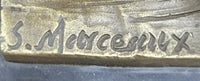 Bronze Harlequin Jester Sculpture by René de Saint-Marceaux
