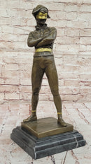 Bronze Masked Harlequin – Playful Jester Sculpture