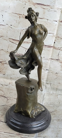 Detailed Collector Dancer by Vallet Bronze Sculpture