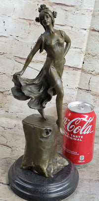 Detailed Collector Dancer by Vallet Bronze Sculpture