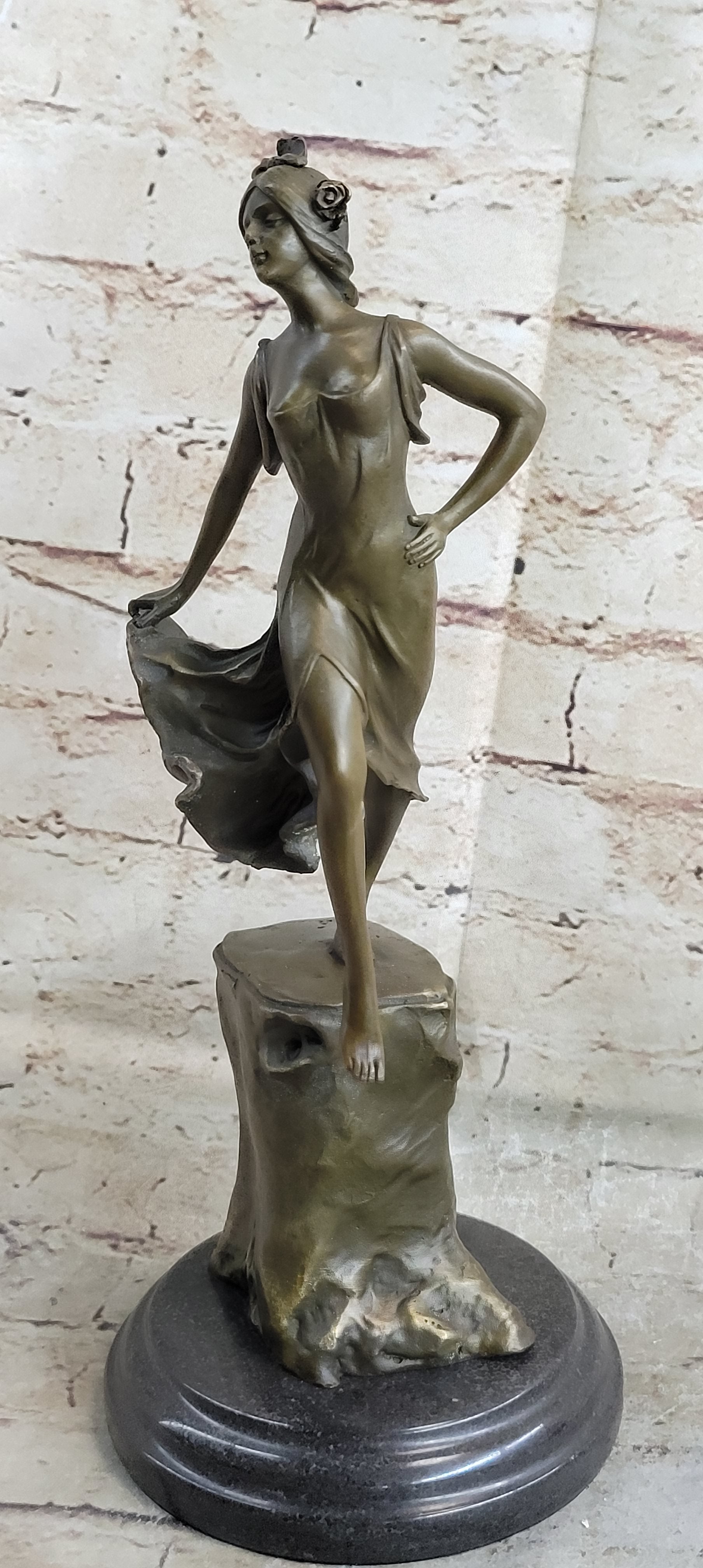 Detailed Collector Dancer by Vallet Bronze Sculpture